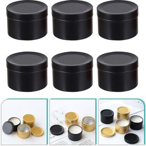 6 Stuks Lege Kaars Blikjes Diy Gezichtscrème Potten Aluminium Kaars Containers