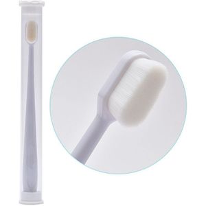 1Pc Nano Ultra-Fijne Wave Tandenborstel Zachte Haren Volwassen Kind Met Pvc Dental Wh
