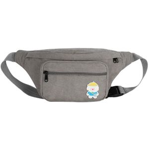 Schattige Beer Corduroy Taille Tas Rits Borst Zak Sport Reizen Meisje Riem Tas Mode