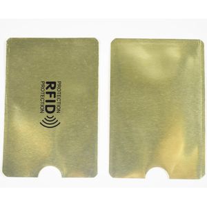 100 Stks/partij Blokkeren Portemonnee Anti Rfid Pouch Houder Mouwen Scan Aluminium Case Security Voor Creditcard Paspoort