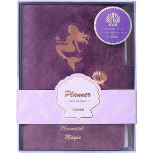 Nooit Paars Mermaid Zee Planner Loose Leaf Binder Organizer A6 Planner Persoonlijk Dagboek Boek Kantoor En Schoolbenodigdheden