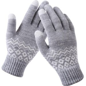 Winter Warm Dikke Touchscreen Handschoenen Vrouwen Kasjmier Wol Gebreide Handschoenen Effen Wanten Voor Mobiele Telefoon Tablet pad