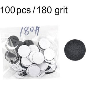 100Pcs Vervangbare Schuren Papieren Schijf 25Mm Pedicure Schuurpapier Nail Boor Accessoires Voor Voet Eelt Verwijderen Polijsten Gereedschap