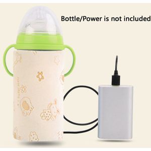 Draagbare USB Babymelk Warmer Reizen Fles Heater Baby Zuigfles Bag Storage Cover Isolatie Zakken Thermostaat
