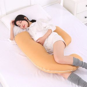 Multifunctionele Side Sleeper Kussen Voor Zwangere Vrouwen Moederschap Beddengoed Full Body U-Vorm Kussen Cojin Iactancia