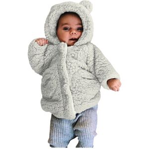 Peuter Baby Winter Overalls Voor Kinderen Lange Mouwen Warm Fleece Hooded Zipper Bovenkleding Jassen Winter Baby Kleding