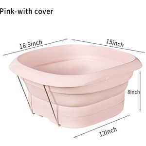 Opvouwbare Voetbad Vlakte Schuimende Massage Emmer Plastic Voet Bad Wastafel Grote Verhooging Voetbad Fording Vat Verminderen Druk