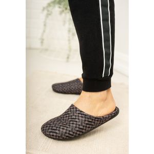 Ucc Eva Zool Indoor Winter Mannen Huis Slippers Grijs