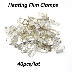 40 stks/partij Klemmen voor Vloerverwarming Film Zilver Warm Vloeren Koperen Klemmen