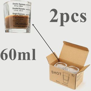 Hittebestendige Glazen Maatbeker Verdikte Glas Onskop Jigger Voor Espresso Koffie Melk Onskop Thuis Koffie Onskop