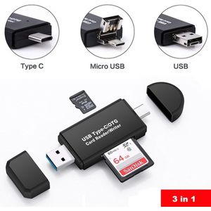 Tf/Mirco Sd Kaartlezer Usb 3.0 Kaartlezer Type C 3.0/2.0 Smart Geheugenkaartlezer Type C Otg Flash Drive Cardreader Adapter