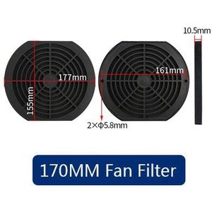 3in1 Abs Stofdicht Fan Filter Nylon Stofdicht Pad Voor Pc Computer Case Cooling Fan Guard Computer Ventilator Grill