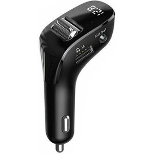 Auto Fm-zender Bluetooth 5.0 Aux Handsfree Draadloze Carkit Dual Usb Car Charger Auto Radio Fm Modulator MP3 Speler