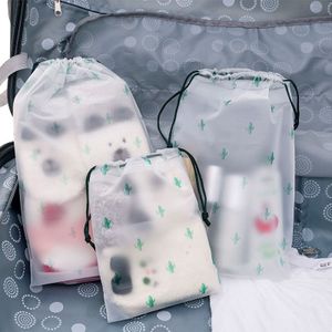 Pvc Plant Cactus Cosmetische Tas Reizen Make-Up Case Vrouwen Rits Make Up Bad Organizer Opslag Toilettas Wassen Beaut Kit