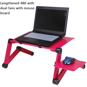 Draagbare Laptop Bureau Verstelbare Notebook Bureau Aluminium Bed Lapdesk Lade Pc Tafel Stand Notebook Tafel Desk Stand Met Muis Pa