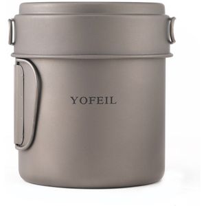 Camping Pure Titanium Kookgerei Titanium Pot Houtkachel Lepel Vork Camping Servies Picknick Set Outdoor Keuken Wandelen Su