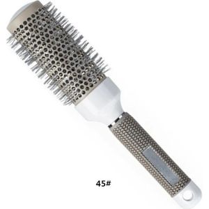 6-formaat haarborstel Nano-haarborstel Thermische ronde tonkam Kappers Kapsalon Styling Drogen Curling