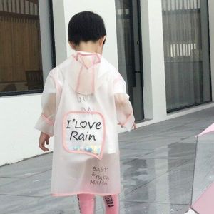 Peuter Transparante Regenjas Jas Kap Kids Waterdichte Clear Baby Regenjas Poncho Kinderen Yagmurluk Regenkleding Regenkleding AD50RC