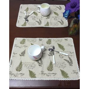 Europese katoen linnen placemat isolatie mat tafel mat kommen mat disc pad tafelkleden custom bestelling gemaakt