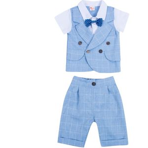 Citgeett Peuter Baby Jongens Gentleman Outfits Kleding Pak Strikje Tops + Broek 2 Stuks Party Kleding
