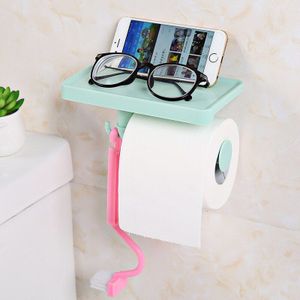 1Pcs Badkamer Tissue Doos Plastic Toiletrolhouder Wall Mounted Opbergdoos Servet Dispenser Organizer Naadloze Opknoping