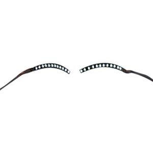 Unisex Led Light Up Waterdicht Valse Wimpers Halloween Creatieve Handgemaakte Ooglid Lichtgevende Wimpers Voor Party Make-Up