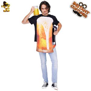 Unisex Oktoberfest Kostuum Rollenspel Bier Festival Tuniek Carnaval Vrouwen En Mannen Bier Cup Kleding Cosplay Kerst Kostuum