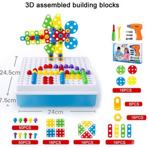 Lagopus Moer speelgoed Puzzel creatieve plastic Educatief speelgoed voor kinderen Building Boor kids speelgoed