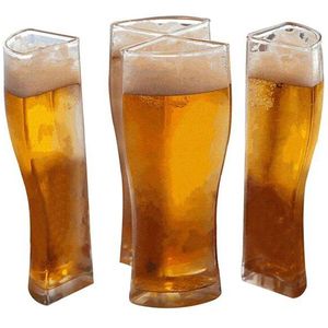 Super Schoener 4 Deel Grote Capaciteit Beer Glazen Mok Cup Scheidbare Dikke Bier Mok Glazen Beker Transparant Voor Club Bar party Thuis