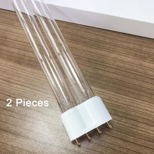 2 stks van 36 W 4-pin 2G11 Basis Lineaire Twin Tube UV Kiemdodende Lamp Vervanging voor UVC Sterilisatoren Quartz lamp voor desinfectie