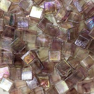 100G Gemengde Kleur Vierkante Helder Glas Mozaïek Tegels Voor Diy Ambachten Mozaïek Maken Kinderen Puzzel Art Transparante Steen 1.5cm * 1.5 Cm
