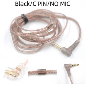Kz Zex Edx Zsx Zas ZS10 Pro Hoofdtelefoon Cord Met Microfoon Hoge Zuiverheid Zuurstofvrij Koper Platte Upgrade Kabel bedrade Headset