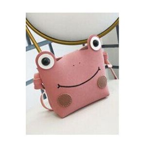 Leuke Mini Zakken Kinderen Handtas Voor Meisjes Cartoon Kikker PU Lederen Schoudertas Kids Messenger Bags