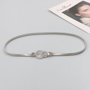 Metal Silver Gold Stretch Taille Ketting Met Decoratieve Rok Jeans Mode Riem Voor Vrouwen Corset Riem Party