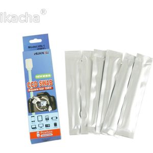 10 stks/partij 6 stks Pakket Natte Sensor Cleaner CMOS CCD SWAB Voor D-SLR Filters Optics Lens LCD Voor Camera Cleaning PAD CCD/CMOS WATTENSTAAFJE