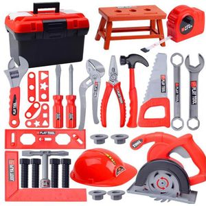 Kids Toolbox Kit Speelgoed Voor Jongen Kinderen Pretend Play Set Simulatie Reparatie Tool Boor Schroevendraaier Reparatie House Play Toys Tool set