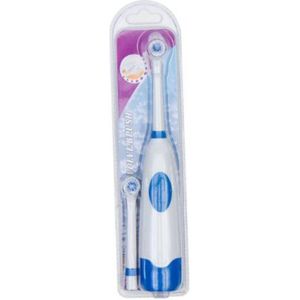1 Set Elektrische Tandenborstel Met 2 Opzetborstels Battery Operated Mondhygiëne Geen Oplaadbare Tanden Borstel Voor Kinderen