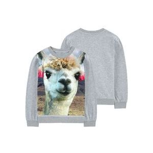 Vroege Voorjaar Nationale Stijl Meisjes t-shirt leuke alpaca printing Kids lange Mouw Kinderen T-shirt 2-10y