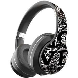 Draadloze Bluetooth Headset Headset Subwoofer Sport Headset 5.0 Graffiti Headset Bilaterale Stereo Headset Opvouwbare Headset
