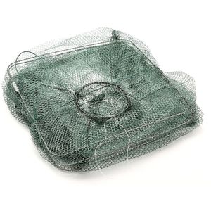 1 Pcs Opvouwbare Nylon Visnet Vangen Krab Vissen Crawdad Garnalen Minnow Mesh Kooi Visaas Trap Cast Dip Drift garnalenvangst Netto