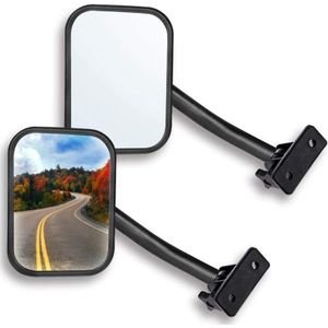Deur Off Spiegel Voor Jeep Wrangler Tj Jk 4X4 Off-Road Morror Rechthoekige Spiegels Zijaanzicht Spiegel, 2 Pack