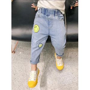 Baby Jeans Kids Broek Kinderen Reguliere Jeans Printing Mode Kinderen Broek Elastische Band Baby Jeans Kleding