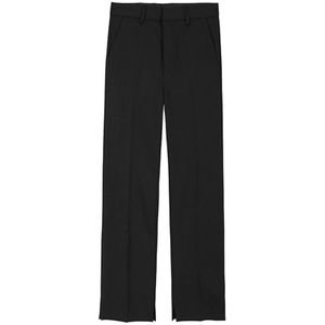 Syuhgfa Herenkleding Broek Voorjaar 2022 Toevallige Effen Kleur Losse Straight Koreaanse Stijl Rits Tij Brede Been Pak broek