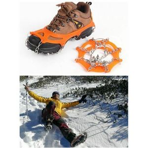 Ijs Sneeuw Klimmen Anti-slip Schoen Covers Spike Cleats Stijgijzers 19 Tanden Spike