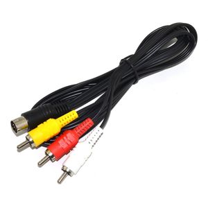 Vernikkelen Plug Av-kabel voor SEGA Saturn RCA Cord voor SS