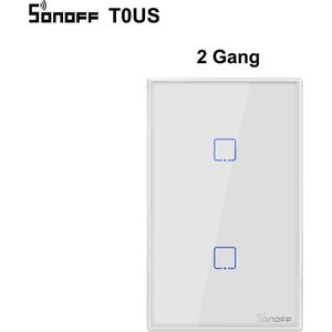 Sonoff T0 Ons Tx 1/2/3 Gang Voice/App/Touch Control Wifi Smart Wandlamp schakelaar Basic Timer Werkt Met Alexa Google Thuis