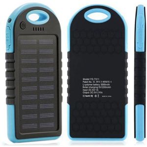 Outdoor Camping Waterdichte 5000Mah Draagbare Solar Battery Charger Telefoon