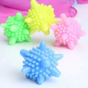 6Pcs Verzachten Schoon Wassen Was Droger Ballen Anti Kronkelende Wasmachine Wassen Ballen Voor Drogen Cleaning Verzachten Kleren Willekeurige Kleur