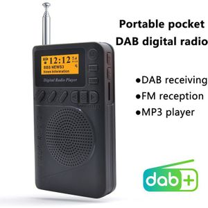 Dab Digitale Radio, Fm Radio, 2.4-Inch Kleuren Led Display, met Bluetooth Ondersteuning Insert Sd-kaart, MP3 Speler