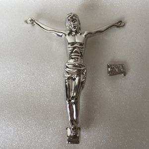 Jezus Standbeeld Religieuze Standbeeld Europese Stijl Boutique Zilveren Gouden Kruis Accessoires Katholieke Heilige Objecten Christian Levert